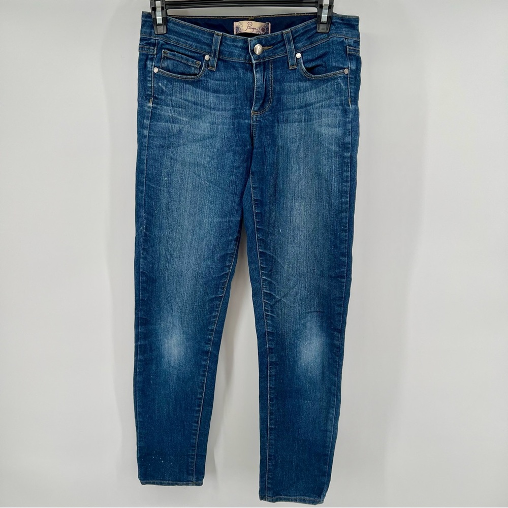 Paige denim peg skinny jeans size 26 medium wash